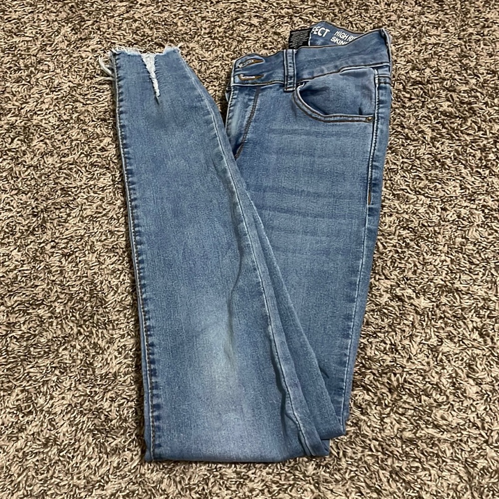 High rise skinny Jean and ankle jeans